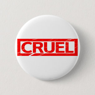 Grausame Briefmarke Button