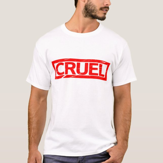 Grausame Briefmarke T-Shirt (Vorderseite)