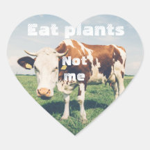 Grausamer Heart Aufkleber für vegane, vegetarische