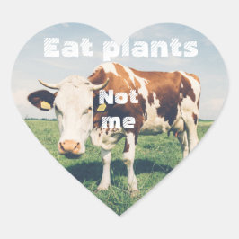 Grausamer Heart Aufkleber für vegane, vegetarische