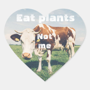 Grausamer Heart Aufkleber für vegane, vegetarische
