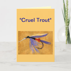 Grausamer Trout Grußkarte "Güterzug" Karte