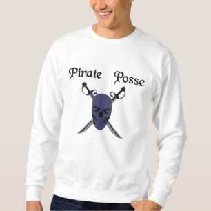 Grauschädel & Schwerter Pirate - Individuelles Des Besticktes Sweatshirt