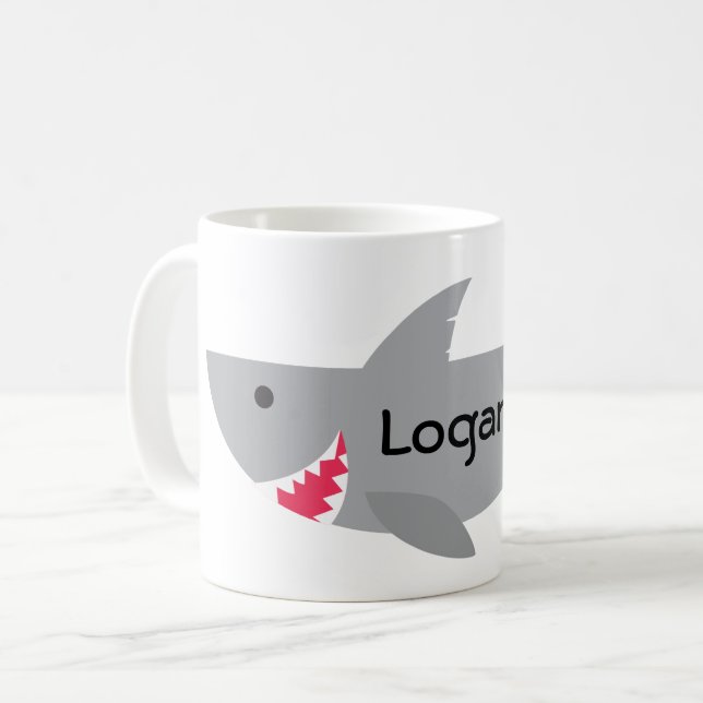 Grauschhai Kaffeetasse (Vorderseite Links)