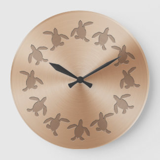 Grauschildkrötenhalterung Große Wanduhr