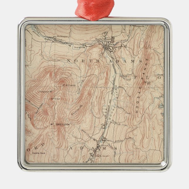 Grauschloss, Massachusetts Silbernes Ornament (Vorne)