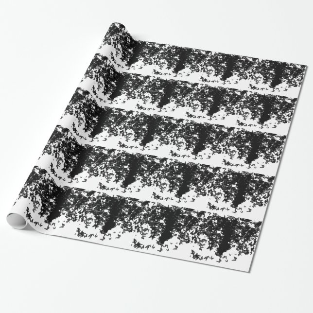 Grauschmetterling Geschenkpapier (Ungerollt)