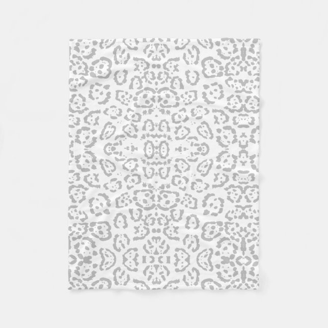 Grauschneedecke Katze Fleecedecke (Vorderseite)