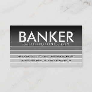 Grauschwalbe BANKER Visitenkarte