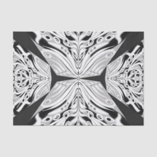 Grauschwarz und Weiß Butterfly Flügelgeflügel Abst Seidenpapier