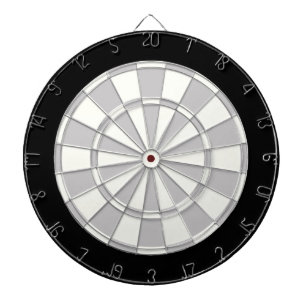 Grauschwarz und Weiß Dartscheibe