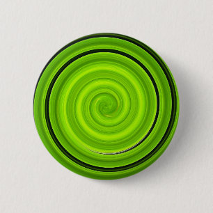 Grauschwarzes Spiralmuster Button