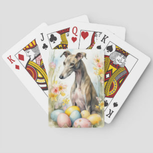 Grauschwund mit Ostereiern Spielkarten