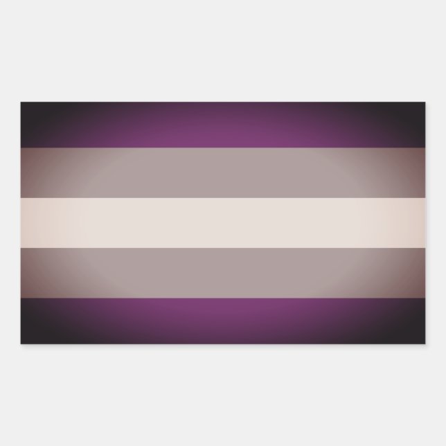 Grausexueller Stolz Rechteckiger Aufkleber (Vorderseite)