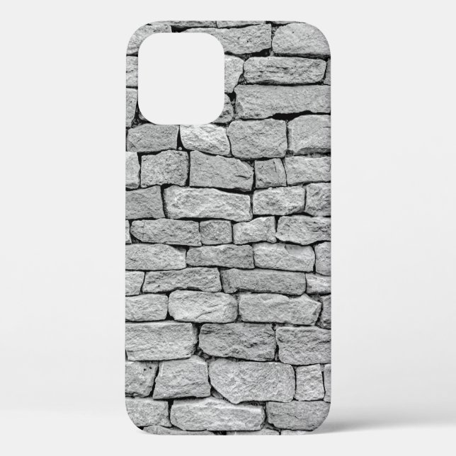 Grausteinmauer als abstrakter Hintergrund. Case-Mate iPhone Hülle (Rückseite)