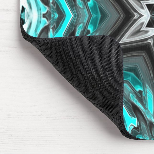 Graustern in Touchs aus Schnitzglas, Glas oder Met Mousepad (Ecke)