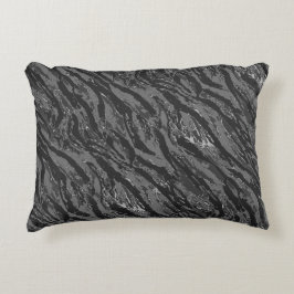 Graustreifen-Camouflage Zierkissen