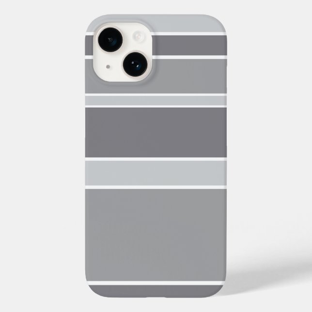 Graustreifen Case-Mate iPhone 14 Hülle (Rückseite)