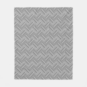 Graustreifen diagonales Webmuster Fleecedecke