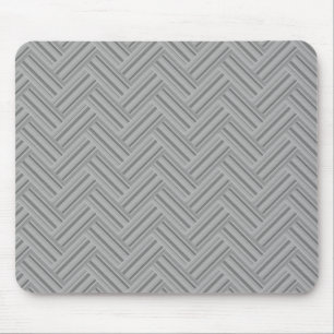 Graustreifen-Doppelwegemuster Mousepad