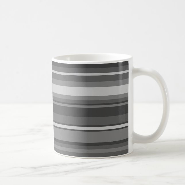 Graustreifen Kaffeetasse (Rechts)