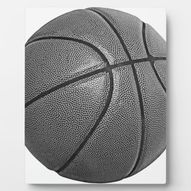 Graustufen-Basketball Fotoplatte (Vorderseite)