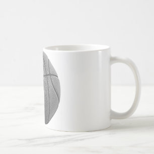 Graustufen-Basketball Kaffeetasse