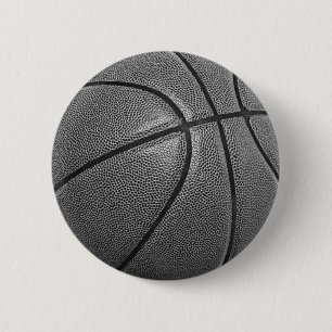 Graustufen Basketball Pinback Buttons