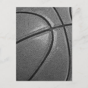 Graustufen-Basketball-Postkarte Postkarte