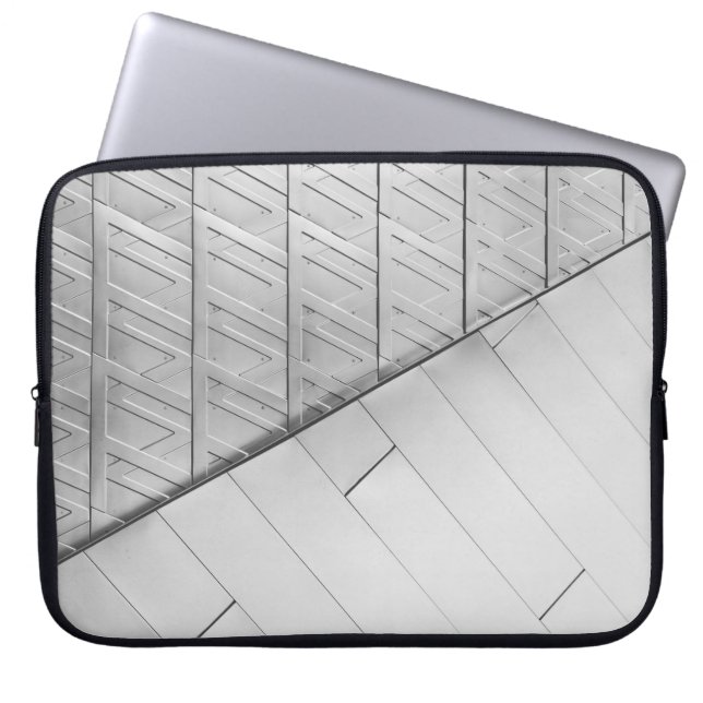 Graustufen-Foto Laptopschutzhülle (Vorderseite)