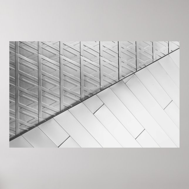 Graustufen-Foto Poster (Vorne)