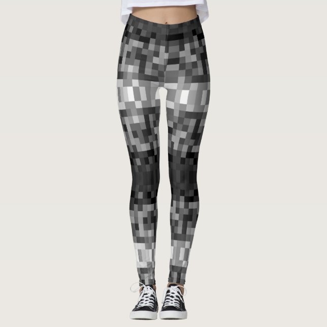 Graustufen Leggings (Vorderseite)