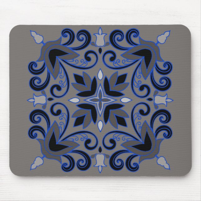 Graustufen Mousepad (Vorne)