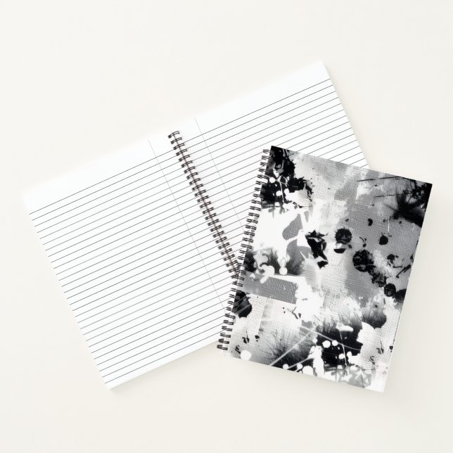 Graustufen Notizbuch (Innenseite)