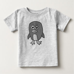 Graustufen Pinguin Baby T-shirt