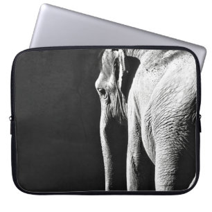 GRAUSTUFENBILD VON ELEFANT LAPTOPSCHUTZHÜLLE