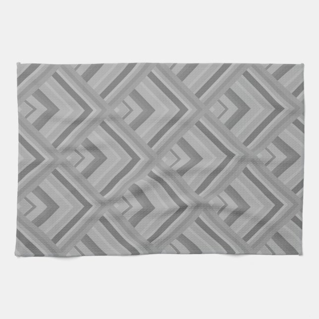 Graustufenmuster Handtuch (Horizontal)
