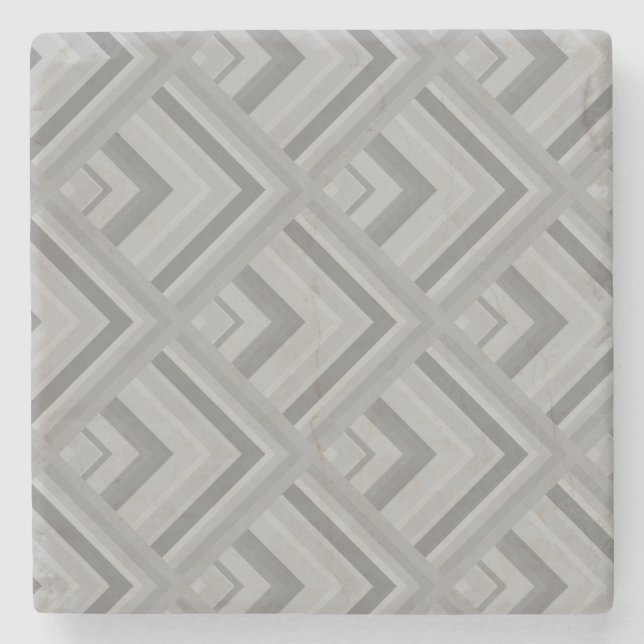 Graustufenmuster Steinuntersetzer (Vorderseite)