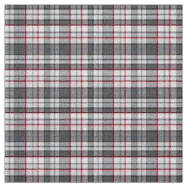 Grautexturierte Tartan kariert Stoff (Muster)