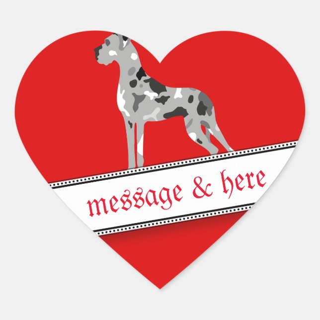 Grautiger Merle Sticker (Vorderseite)