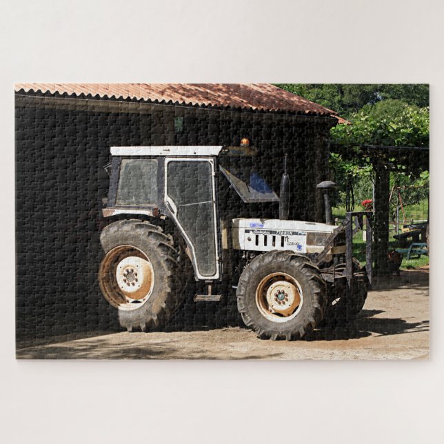 Grautraktor, El Camino, Spanien (Horizontal)