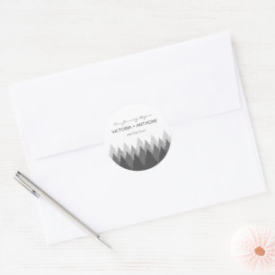 Grauwaldgebiete Gastgeschenk Hochzeit Runder Aufkleber