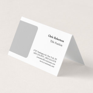 Grauweiße Charming Minimalistisch Custom Visitenkarten