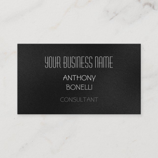 Grauweiße, moderne Muster Charming Business Card Visitenkarte (Vorderseite)