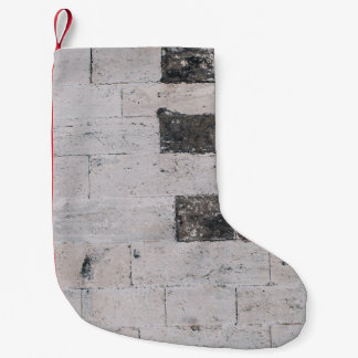 Grauzementwand Kleiner Weihnachtsstrumpf