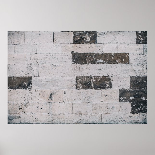 Grauzementwand Poster (Vorne)