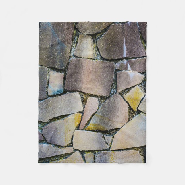 Grauziegelmauer Fleecedecke (Vorderseite)