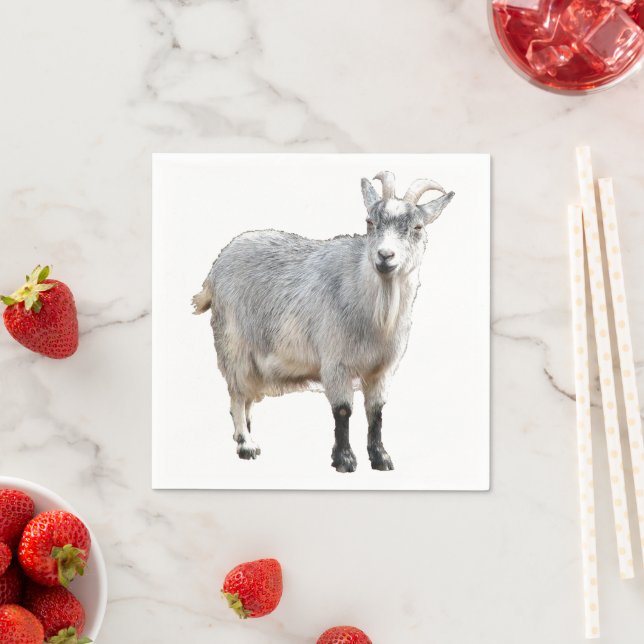 Grauziegenfarm Tiernaturfotografie Serviette (Beispiel)