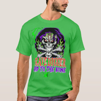 Grave Digger Bad to the Bone Monster Stau Graben g T-Shirt