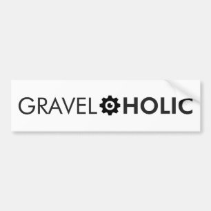 Gravelaholic Kieselfahrradfahren Autoaufkleber
